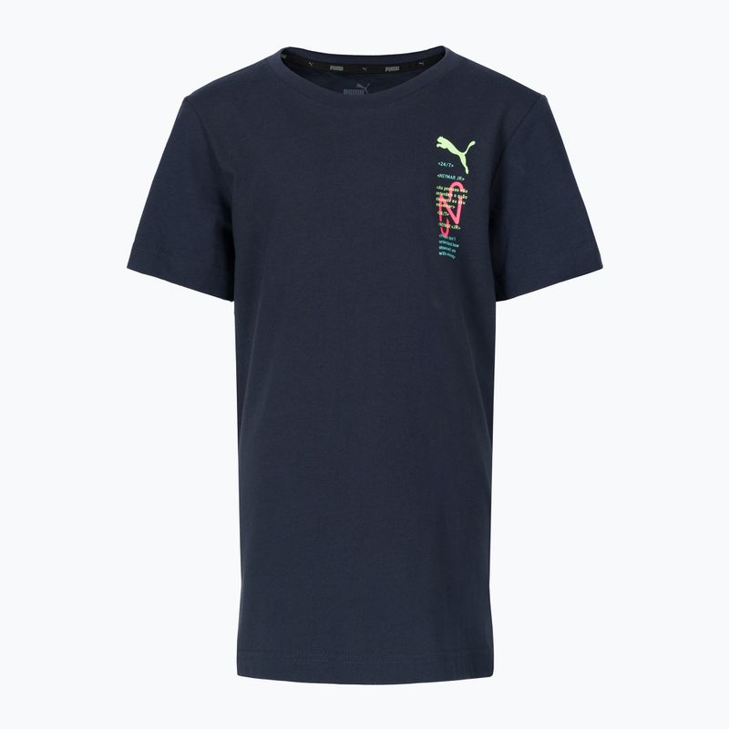 Puma Neymar Jr 24/7 Graphic dětské fotbalové tričko tmavě modré 605775
