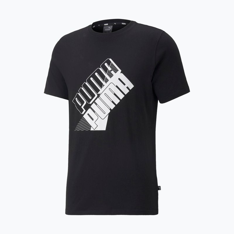 Pánské tréninkové tričko PUMA Power Logo Tee černé 849788_01 6