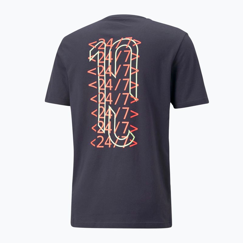 Puma Neymar Jr pánské fotbalové tričko 24/7 Graphic navy blue 605814 7