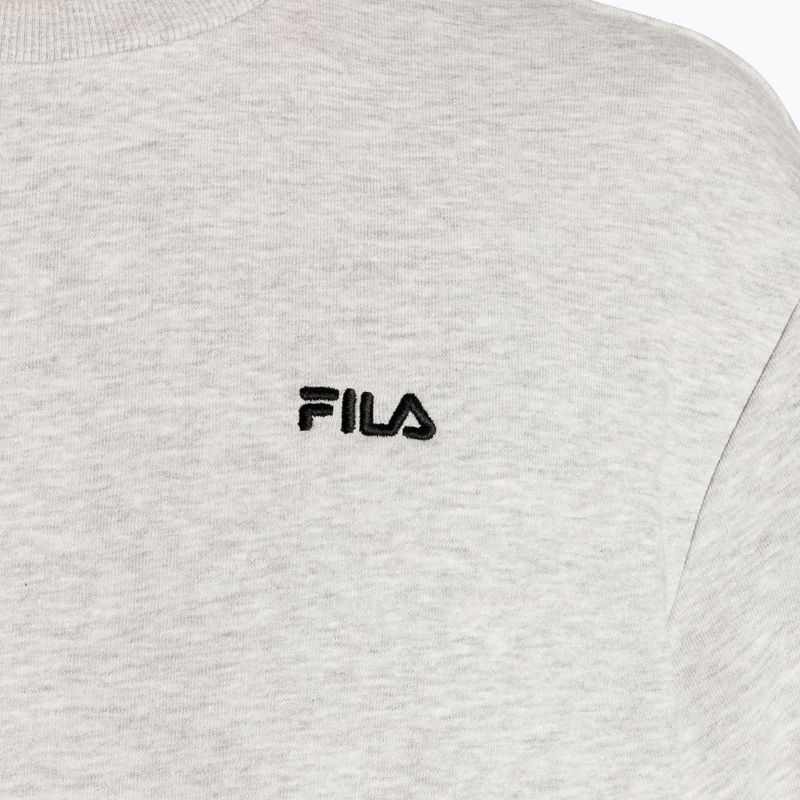 Pánská mikina FILA Brustem Crew Sweatshirt light grey melange 3