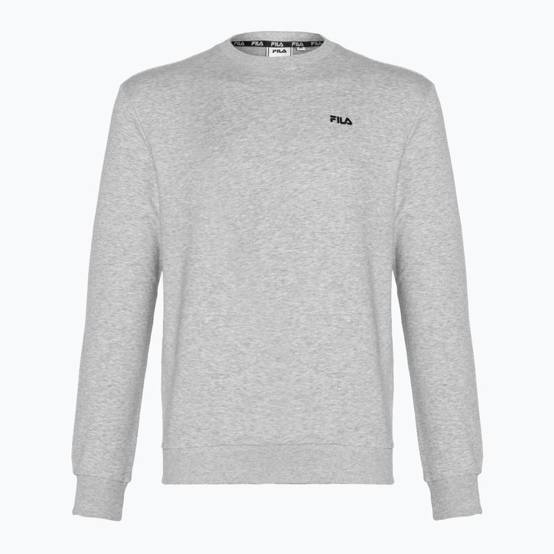 Pánská mikina FILA Brustem Crew Sweatshirt light grey melange 4