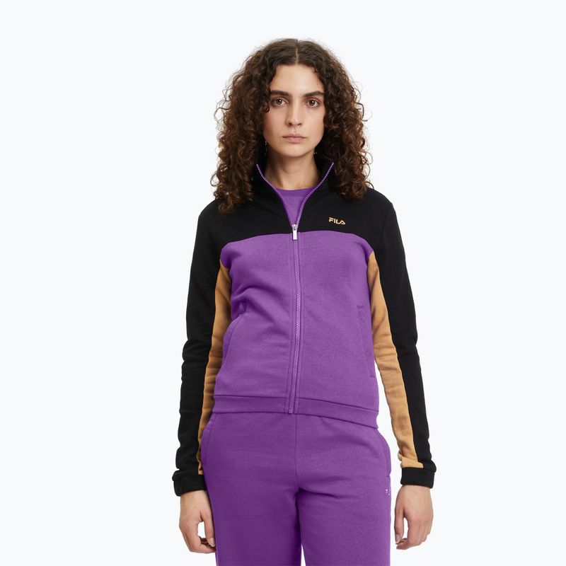 Dámská mikina  FILA Bruckberg Track black royal purple iced coffe