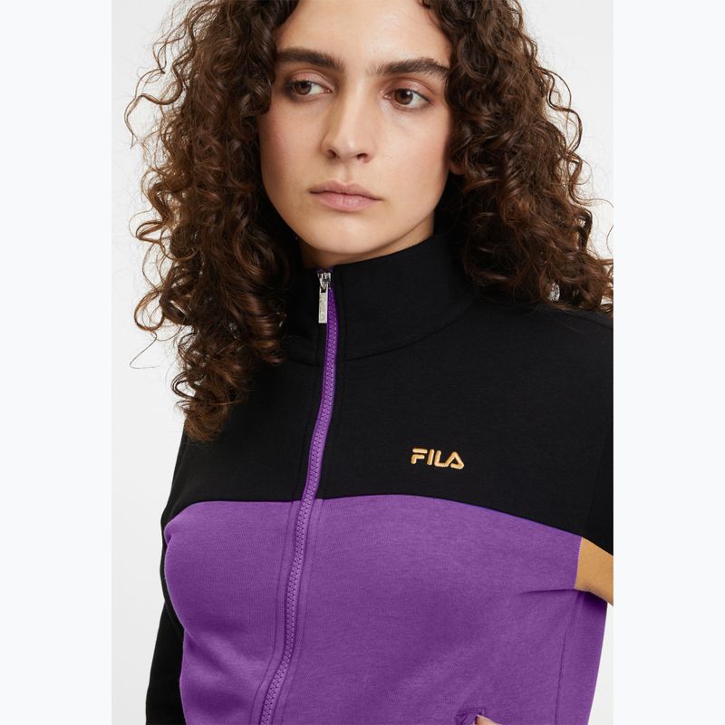 Dámská mikina  FILA Bruckberg Track black royal purple iced coffe 4