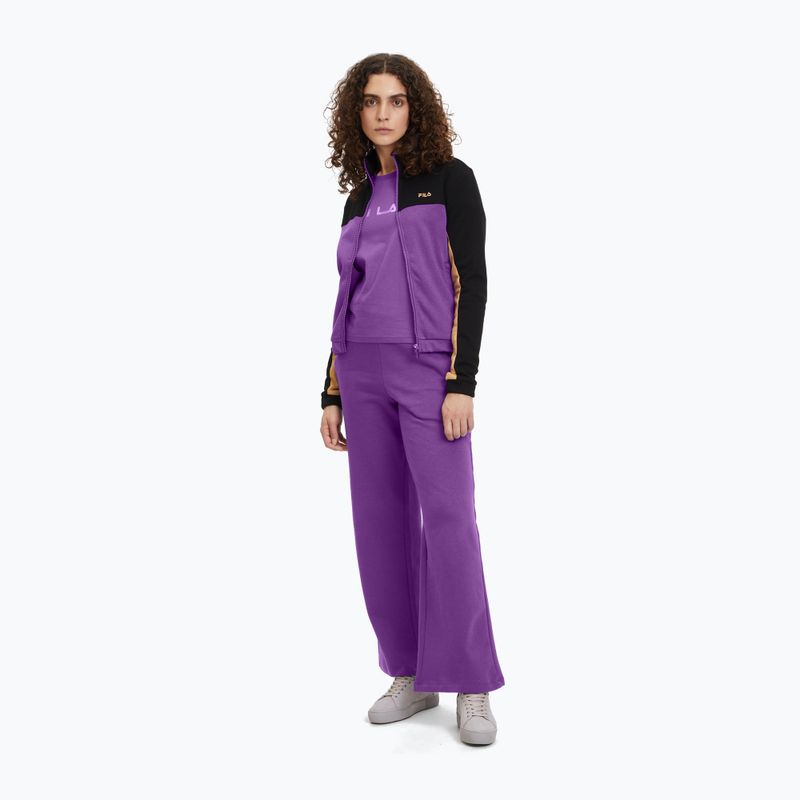 Dámská mikina  FILA Bruckberg Track black royal purple iced coffe 2