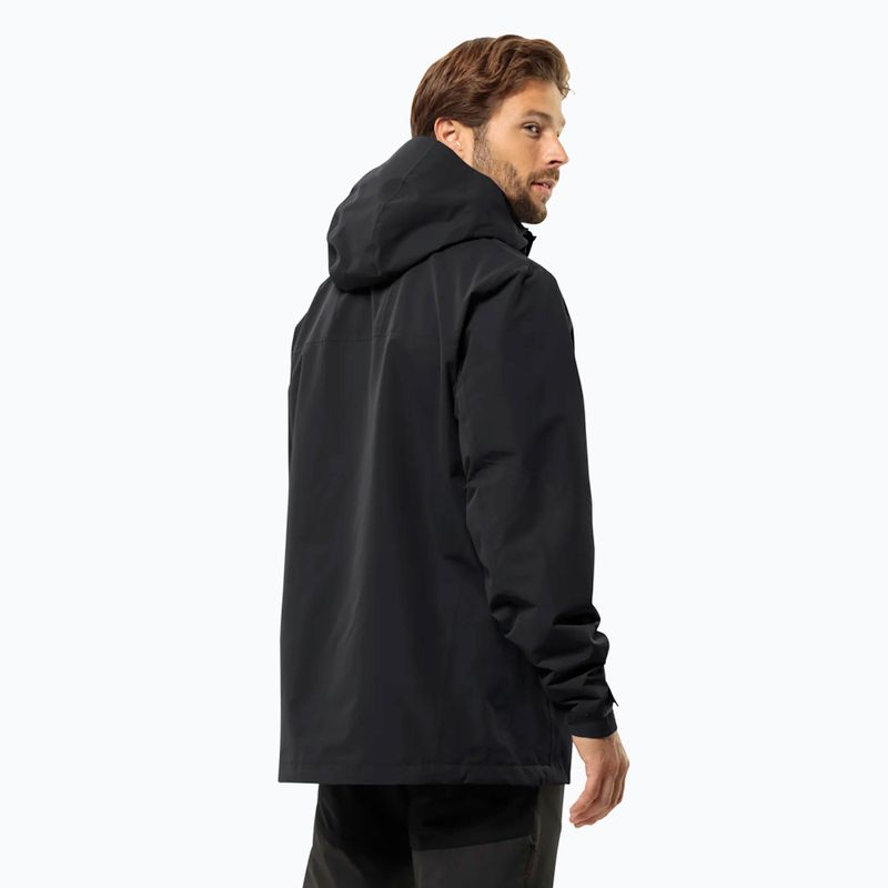 Bunda 3v1 męska Jack Wolfskin Jasper 2L black 2