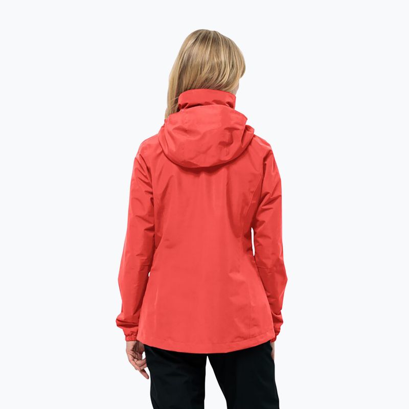 Dámská bunda do deště Jack Wolfskin Stormy Point 2L vibrant red 2