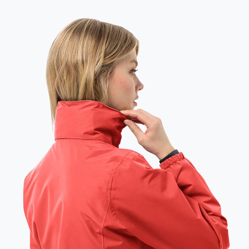 Dámská bunda do deště Jack Wolfskin Stormy Point 2L vibrant red 4