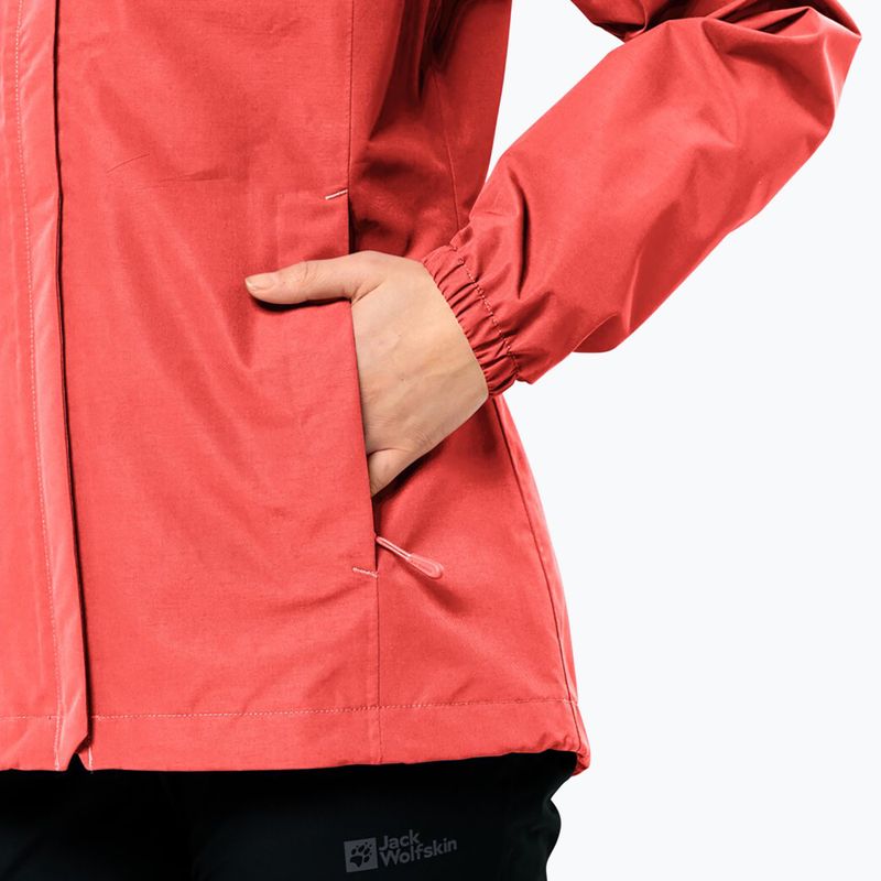 Dámská bunda do deště Jack Wolfskin Stormy Point 2L vibrant red 5