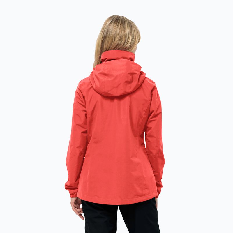 Dámská bunda do deště Jack Wolfskin Stormy Point 2L vibrant red 2