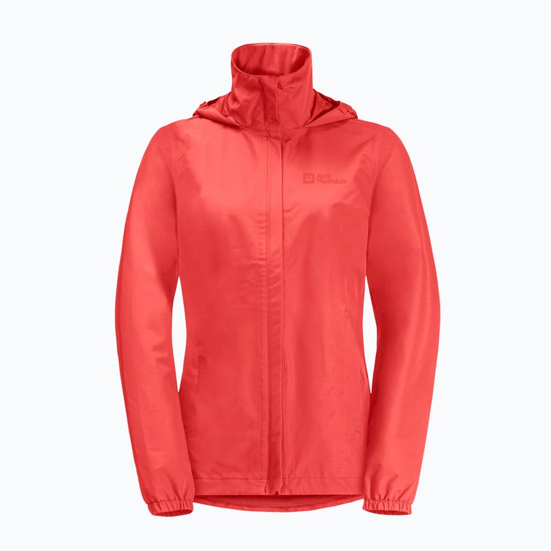 Dámská bunda do deště Jack Wolfskin Stormy Point 2L vibrant red 7