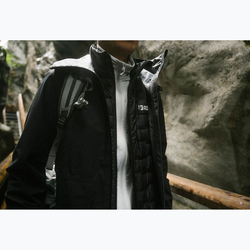 Pánská nepromokavá bunda Jack Wolfskin Highest Peak 3L černá 21