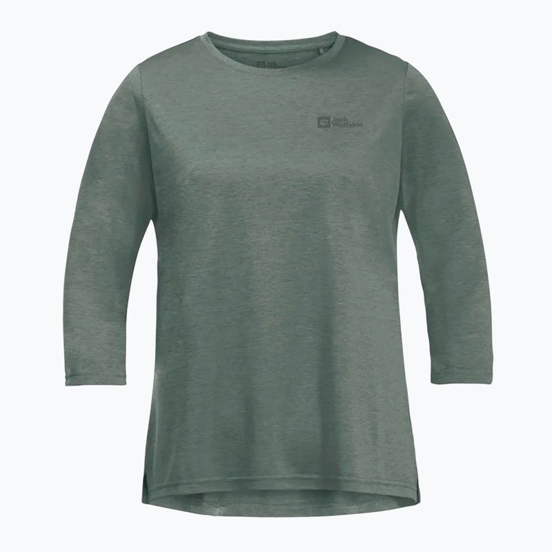 Pánské trekové tričko longsleeve  Jack Wolfskin Crosstrail 3/4 hedge green 3