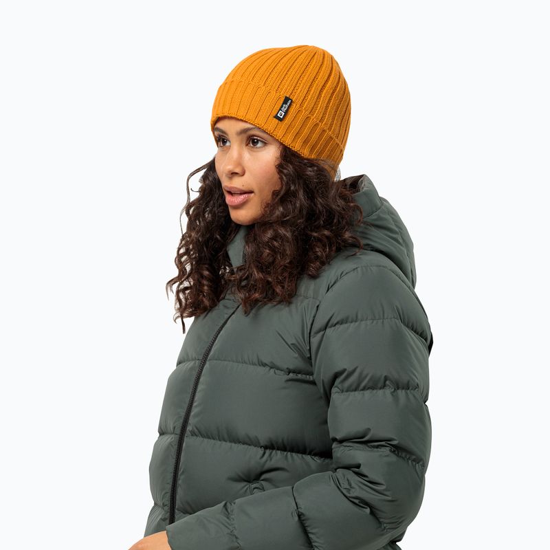 Zimní čepice Jack Wolfskin Rib Knit safflower 2