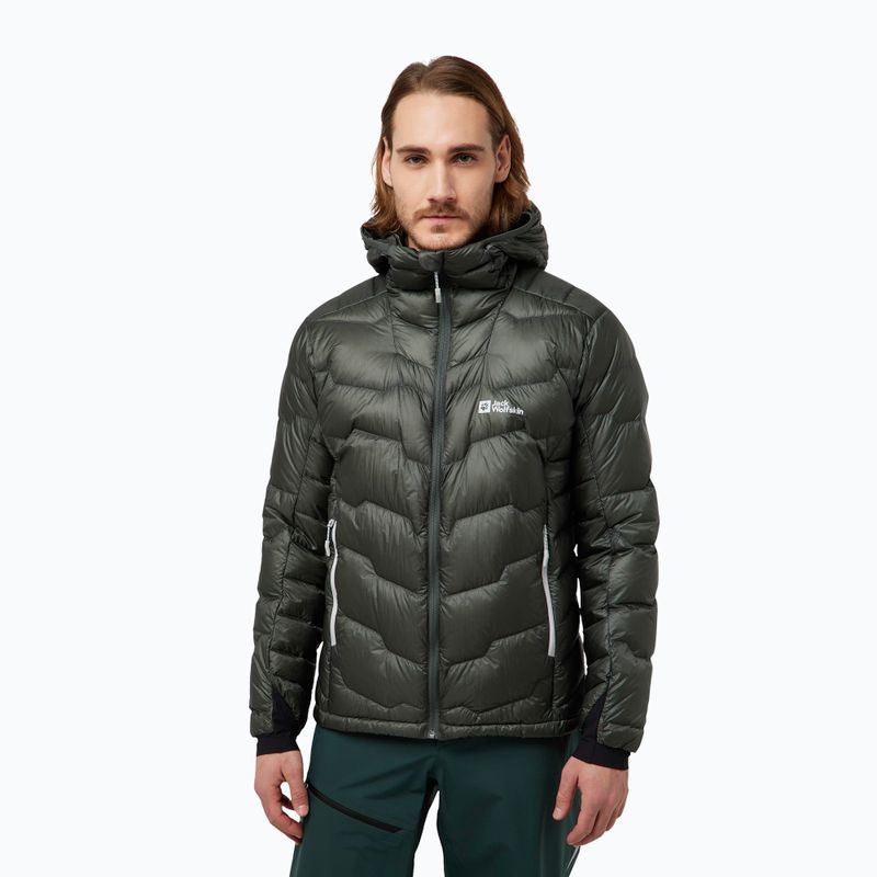 Pánská péřová bunda Jack Wolfskin Alpspitze Down Hoody slate green