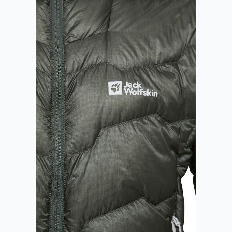 Pánská péřová bunda Jack Wolfskin Alpspitze Down Hoody slate green 9