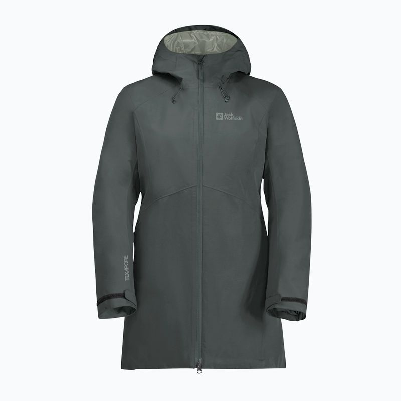 Dámská nepromokavá bunda Jack Wolfskin Heidelstein Ins slate green 6