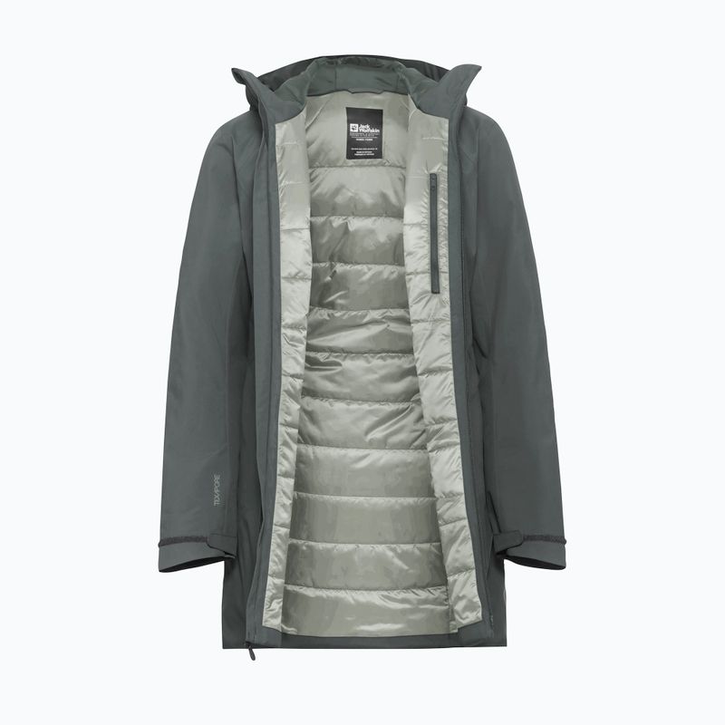 Dámská nepromokavá bunda Jack Wolfskin Heidelstein Ins slate green 9