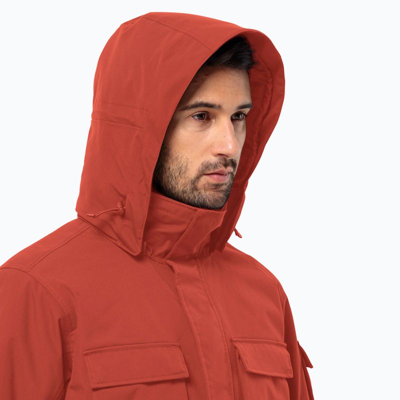 Pánská péřová bunda Jack Wolfskin Glacier Canyon Parka intense rust 3