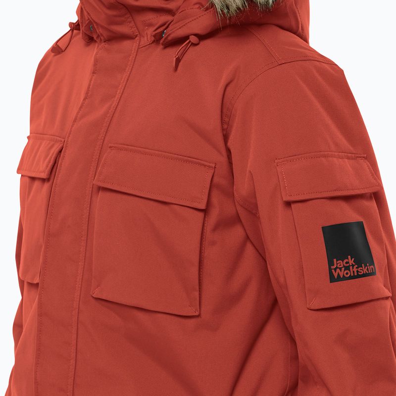 Pánská péřová bunda Jack Wolfskin Glacier Canyon Parka intense rust 5