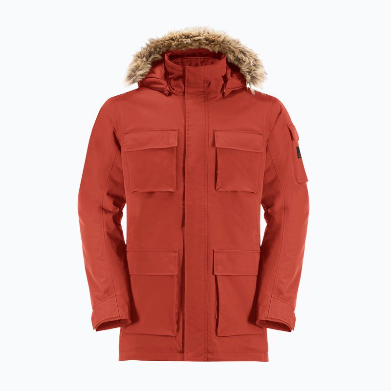 Pánská péřová bunda Jack Wolfskin Glacier Canyon Parka intense rust 7