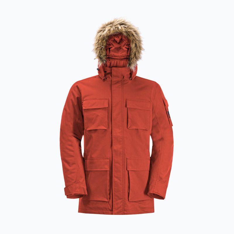 Pánská péřová bunda Jack Wolfskin Glacier Canyon Parka intense rust 8