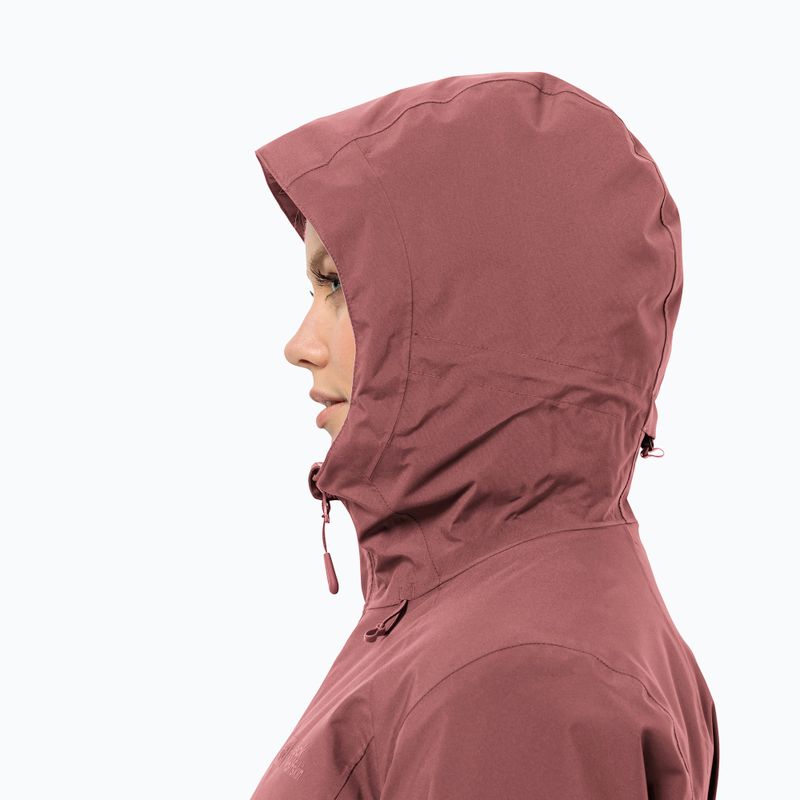 Dámská zimní bunda Jack Wolfskin Heidelstein Ins red ochre 4