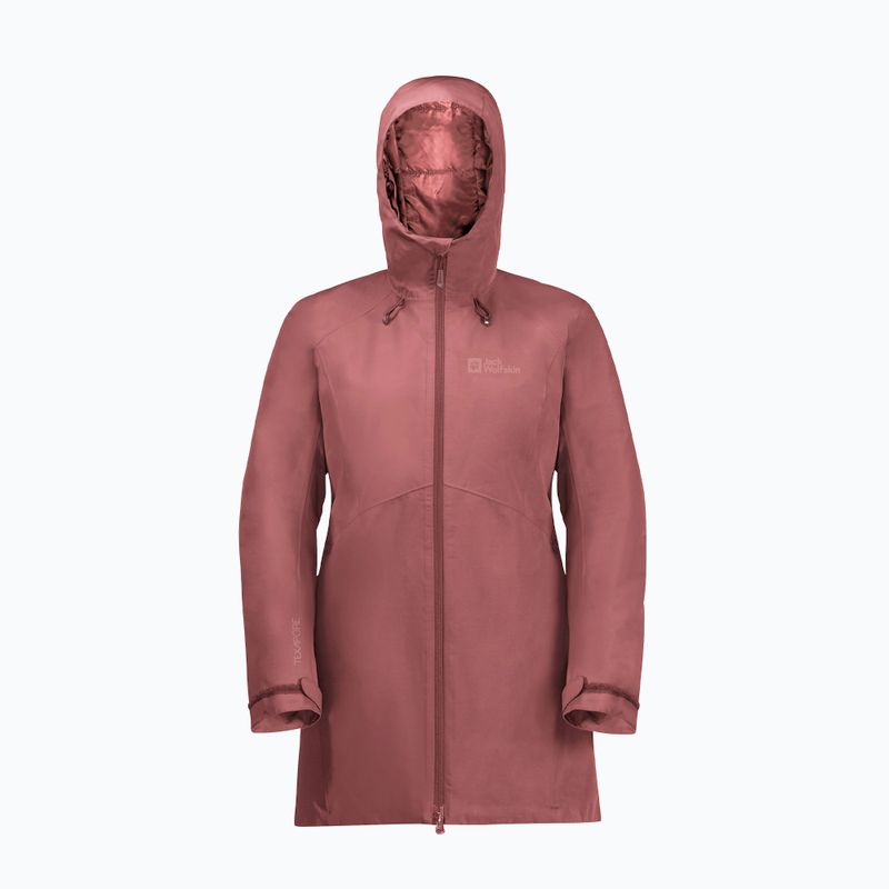 Dámská zimní bunda Jack Wolfskin Heidelstein Ins red ochre 8