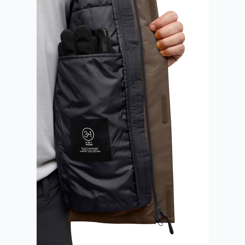 Pánská bunda 3v1  Jack Wolfskin Jasper 3In1 cold coffee 14