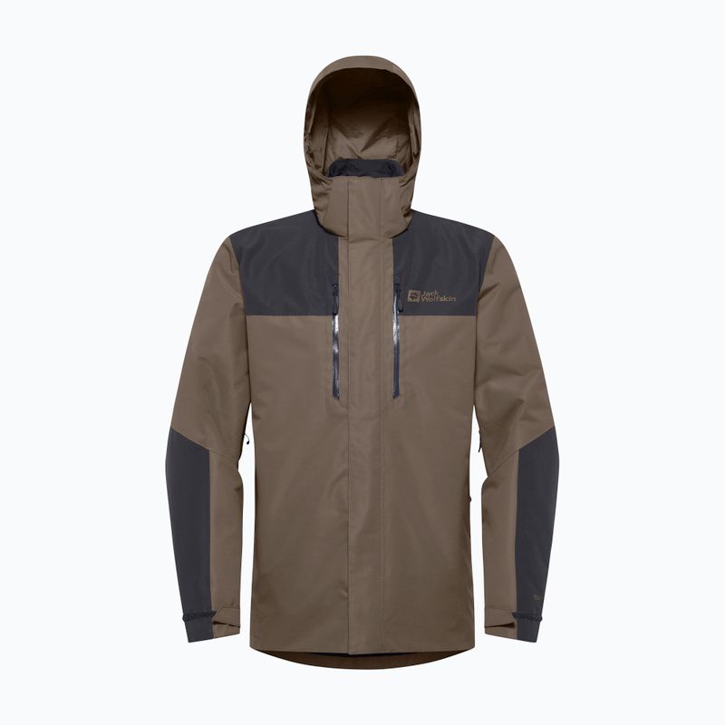 Pánská bunda 3v1  Jack Wolfskin Jasper 3In1 cold coffee 18