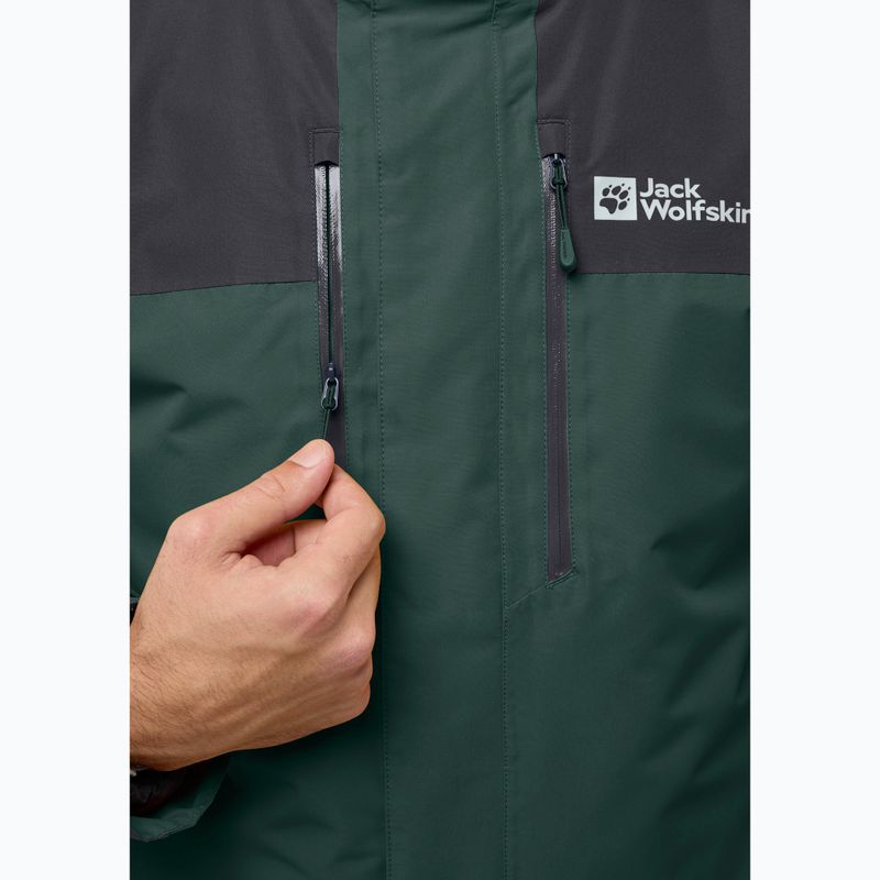 Pánská bunda 3v1  Jack Wolfskin Jasper 3In1 black olive 9