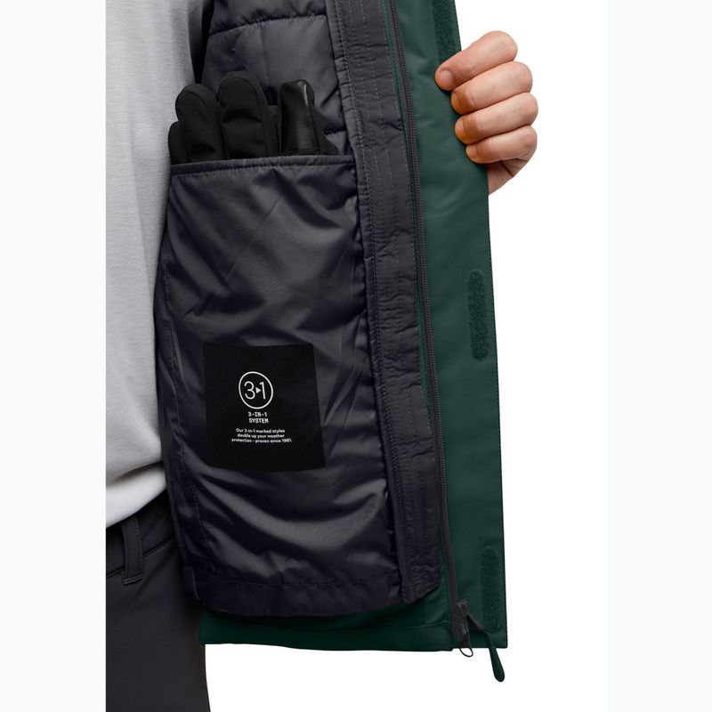 Pánská bunda 3v1  Jack Wolfskin Jasper 3In1 black olive 14