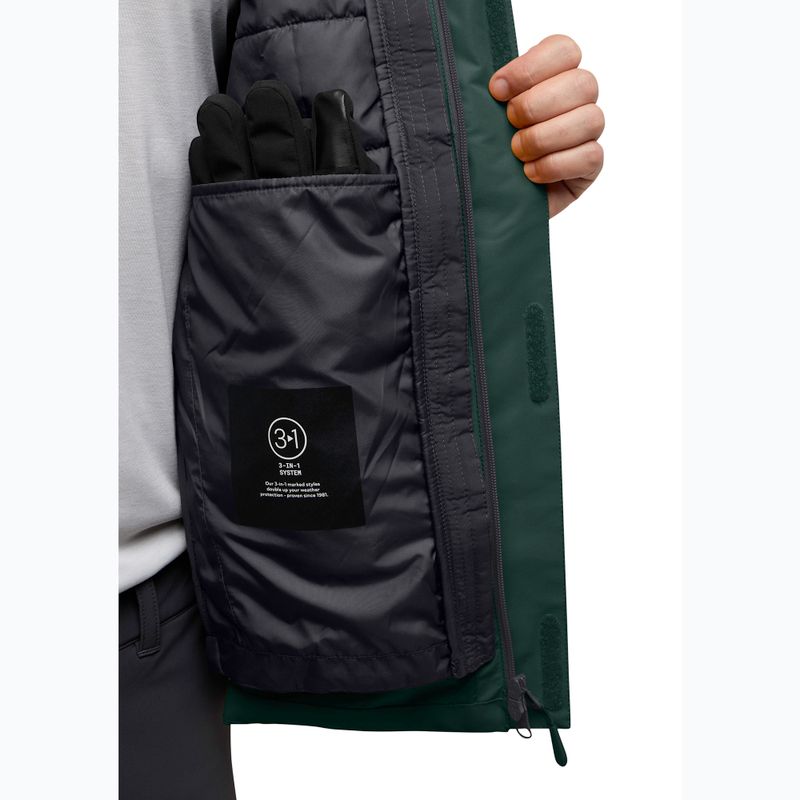 Pánská bunda 3v1  Jack Wolfskin Jasper 3In1 black olive 15