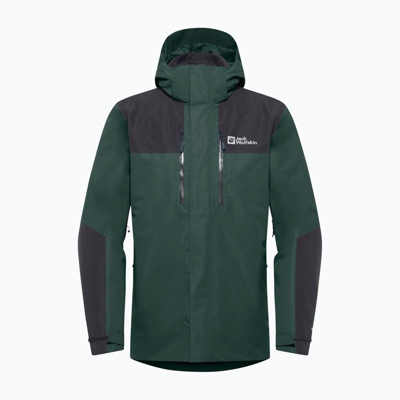 Pánská bunda 3v1  Jack Wolfskin Jasper 3In1 black olive 17