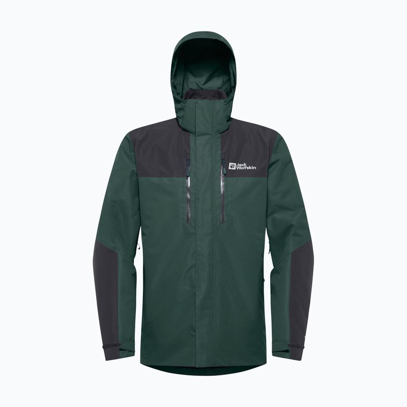 Pánská bunda 3v1  Jack Wolfskin Jasper 3In1 black olive 18
