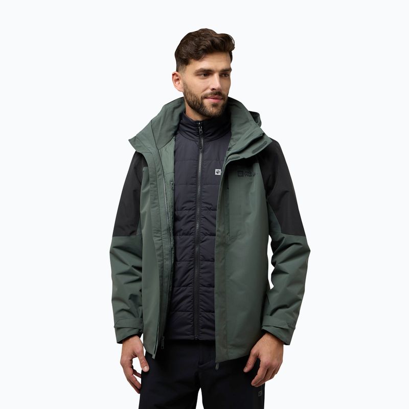 Pánská bunda 3v1  Jack Wolfskin Romberg 3In1 slate green 2