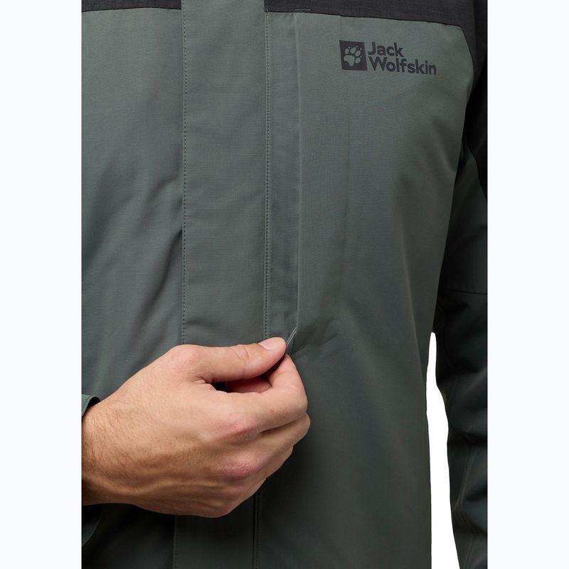 Pánská bunda 3v1  Jack Wolfskin Romberg 3In1 slate green 8