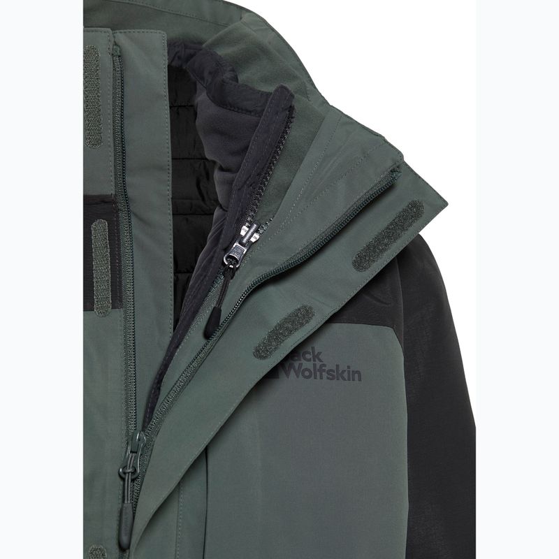 Pánská bunda 3v1  Jack Wolfskin Romberg 3In1 slate green 22