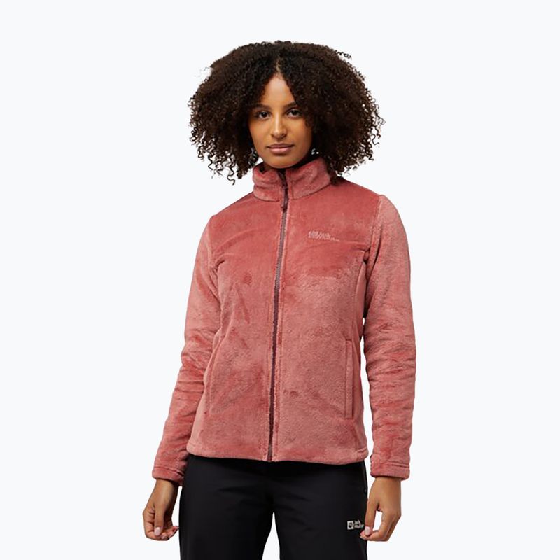 Dámská fleecová mikina Jack Wolfskin Rotwand 3In1 red ochre 4