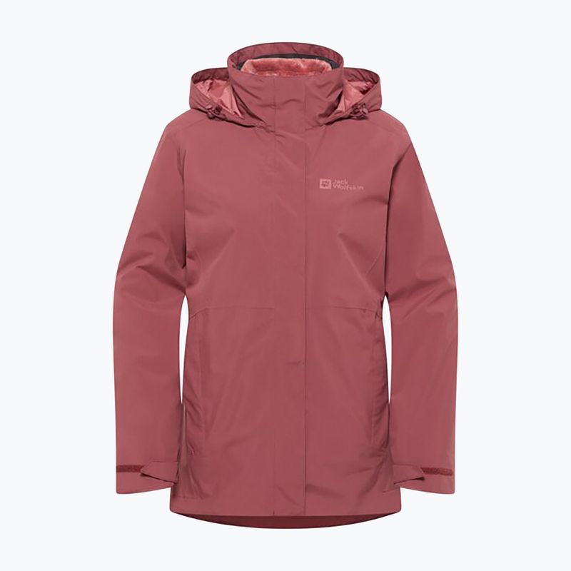 Dámská fleecová mikina Jack Wolfskin Rotwand 3In1 red ochre 11