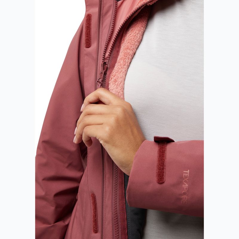 Dámská fleecová mikina Jack Wolfskin Rotwand 3In1 red ochre 10