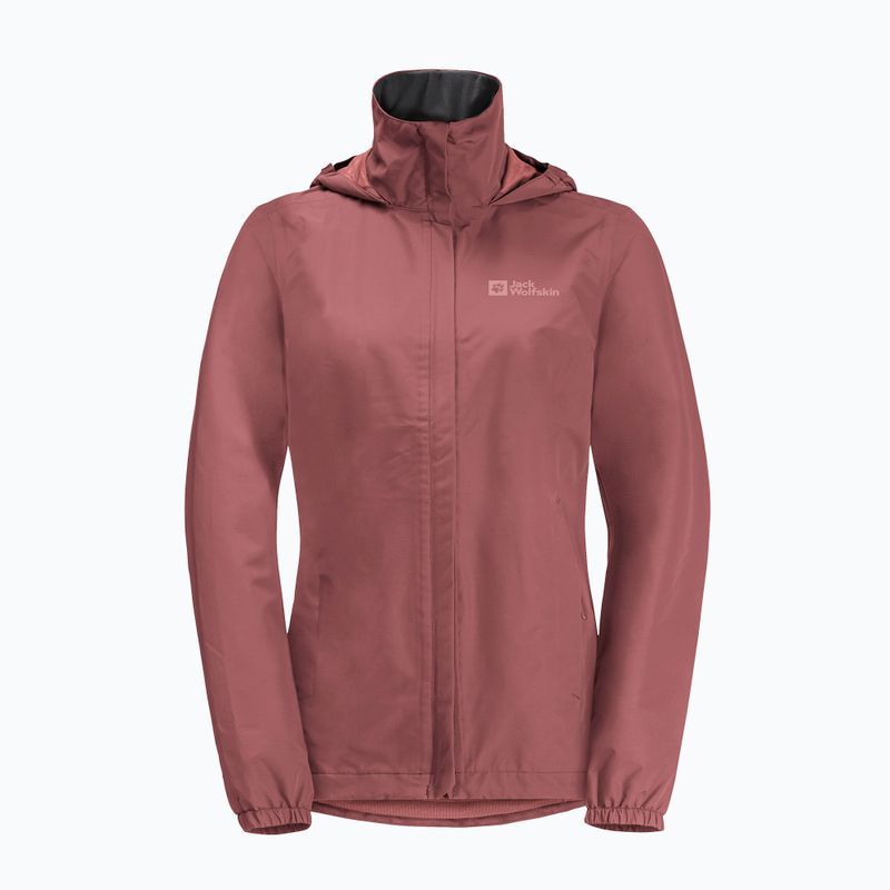 Dámská bunda do deště Jack Wolfskin Stormy Point 2L red ochre 7