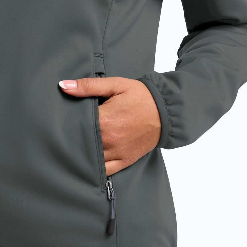 Dámská softshellová bunda Jack Wolfskin Windhain Hoody slate green 6