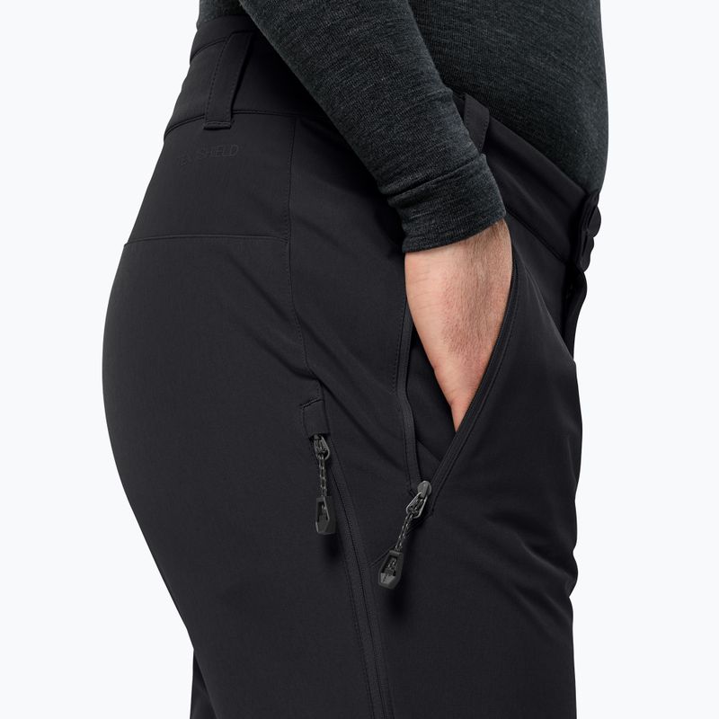 Pánské softshellové kalhoty Jack Wolfskin Alpspitze Tour black 3