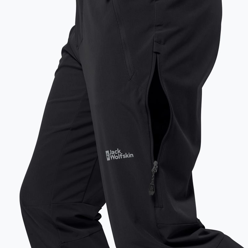 Pánské softshellové kalhoty Jack Wolfskin Alpspitze Tour black 4