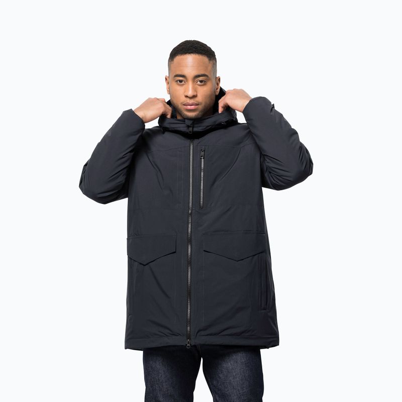 Pánská péřová bunda Jack Wolfskin Koenigsbau Parka dark navy