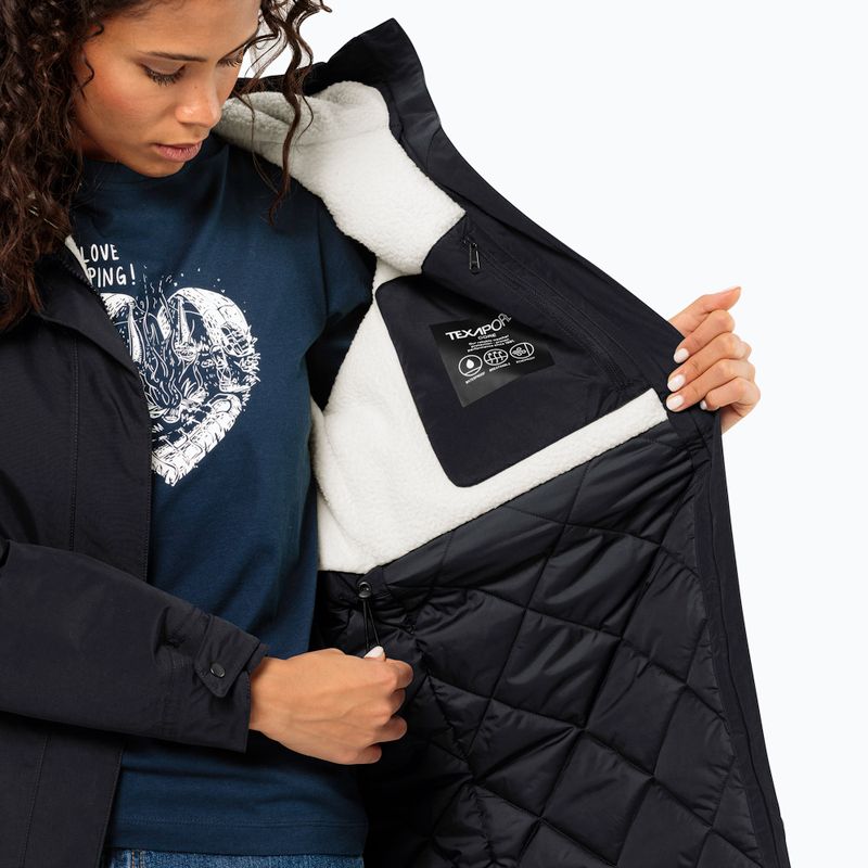 Dámská zimní bunda Jack Wolfskin Talforst Parka black 5