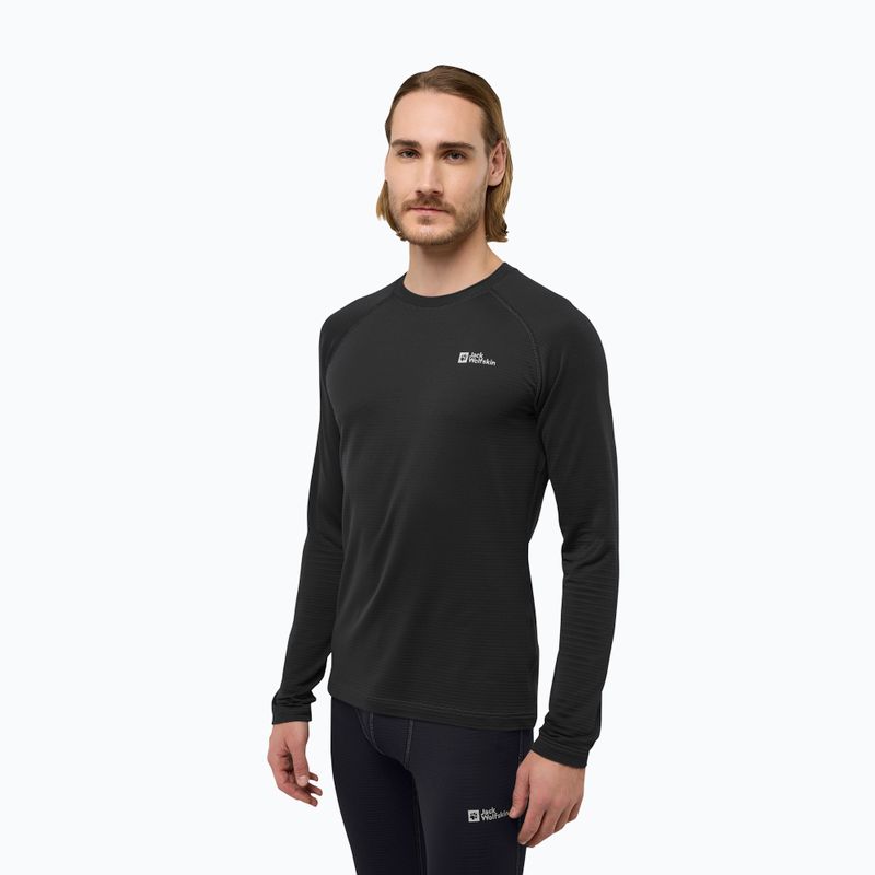 Pánské termo tričko longsleeve Jack Wolfskin Infinite Warm black