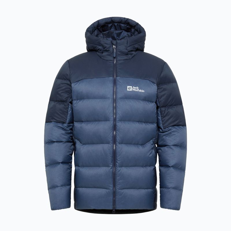 Pánská péřová bunda Jack Wolfskin Nebelhorn Down Hoody nature blue 10