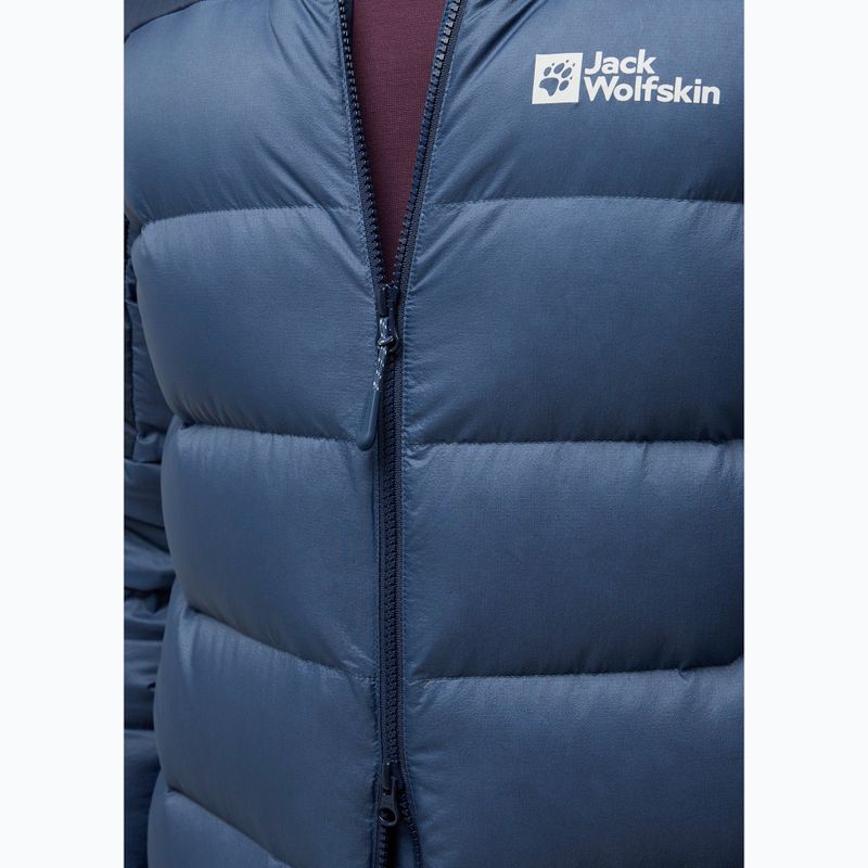 Pánská péřová bunda Jack Wolfskin Nebelhorn Down Hoody nature blue 7