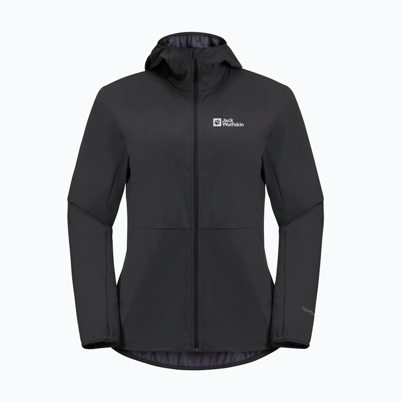 Dámská softshellová bunda Jack Wolfskin Feldberg Hoody black 6